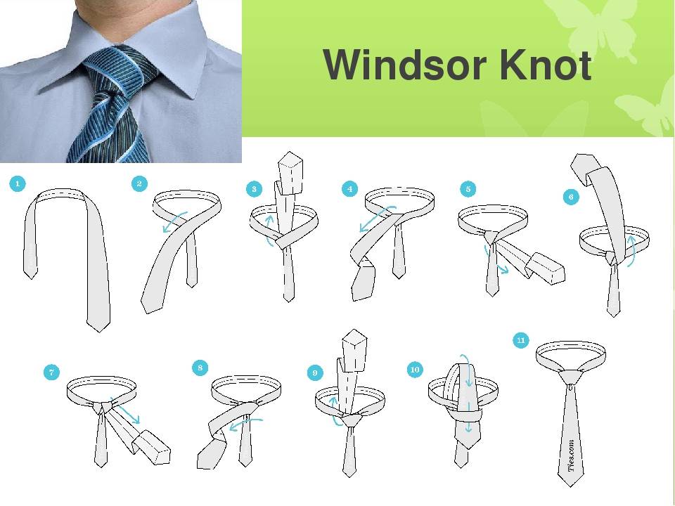 Как завязывать галстук. узел «виндзор»