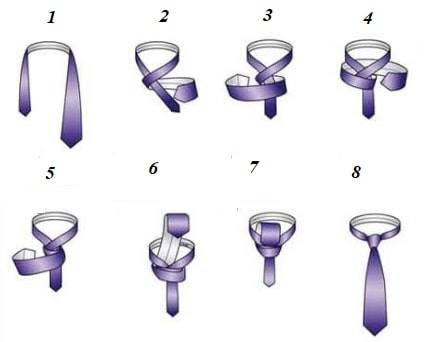 Как правильно завязывать галстук различными способами