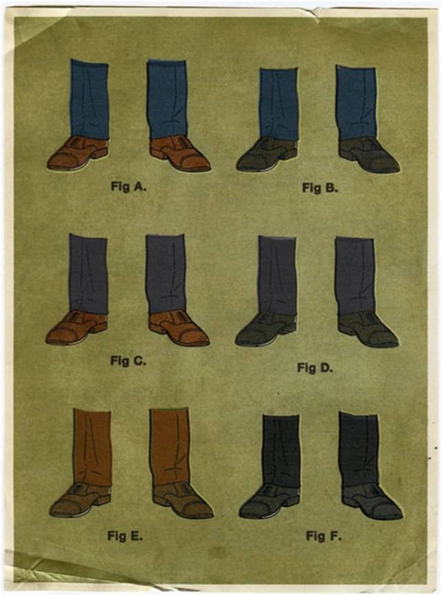 Носки одеваются под цвет брюк или обуви. как подбирать цвет носков? под брюки или под обувь, деталиссимо