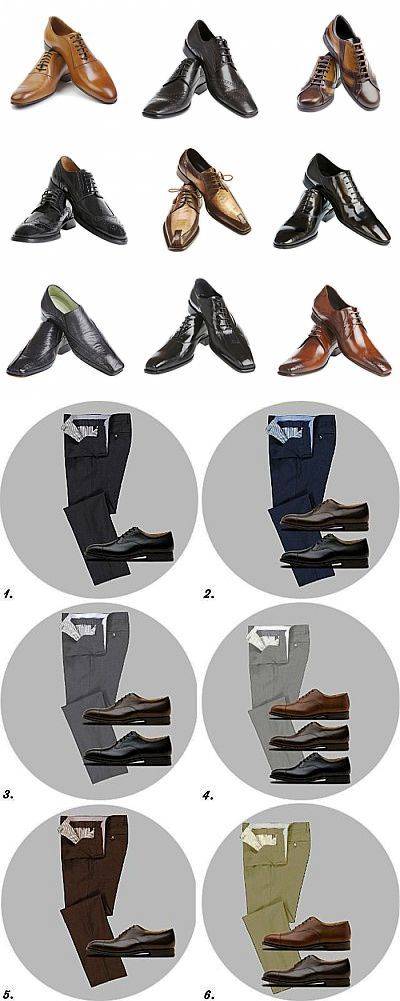 Как подобрать носки к брюкам и туфлям?