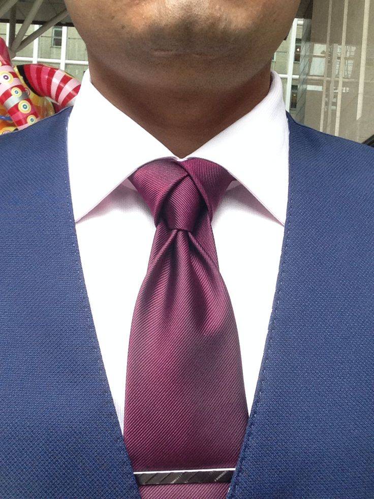 Как завязать галстук классическим способом: пошаговые фото