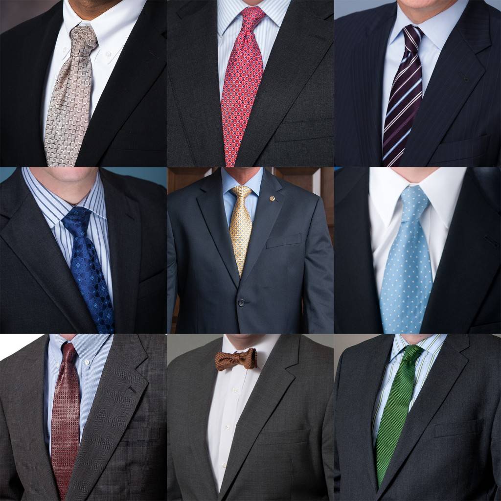 Как подобрать галстук к синему костюму?